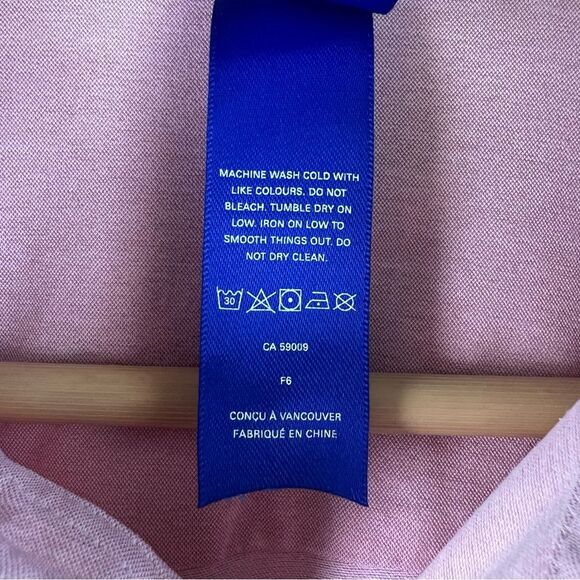 Kit And Ace Collared Long Sleeve Lightweight Casual Button Up Shirt Pink Medium - Picture 5 of 9